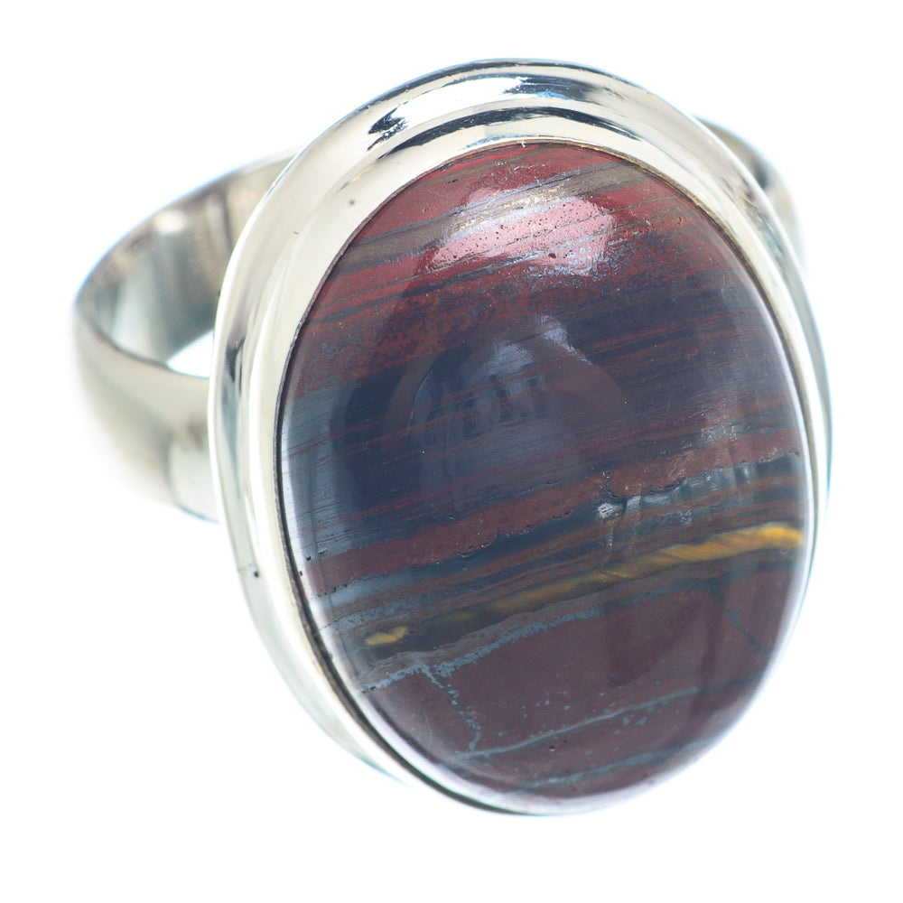 Red Tiger Iron Rings handcrafted by Anasilvercos - RING72194