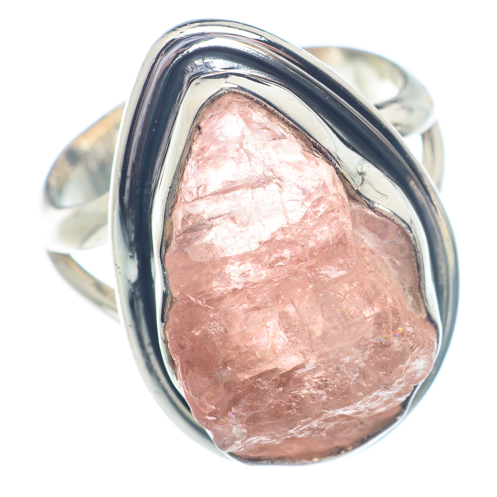 Rose Quartz Rings handcrafted by Anasilvercos - RING72199