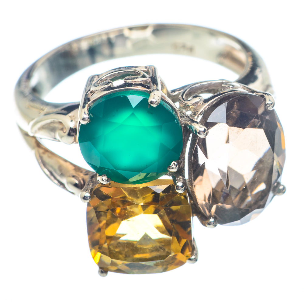 Smoky Quartz Rings handcrafted by Anasilvercos - RING72218