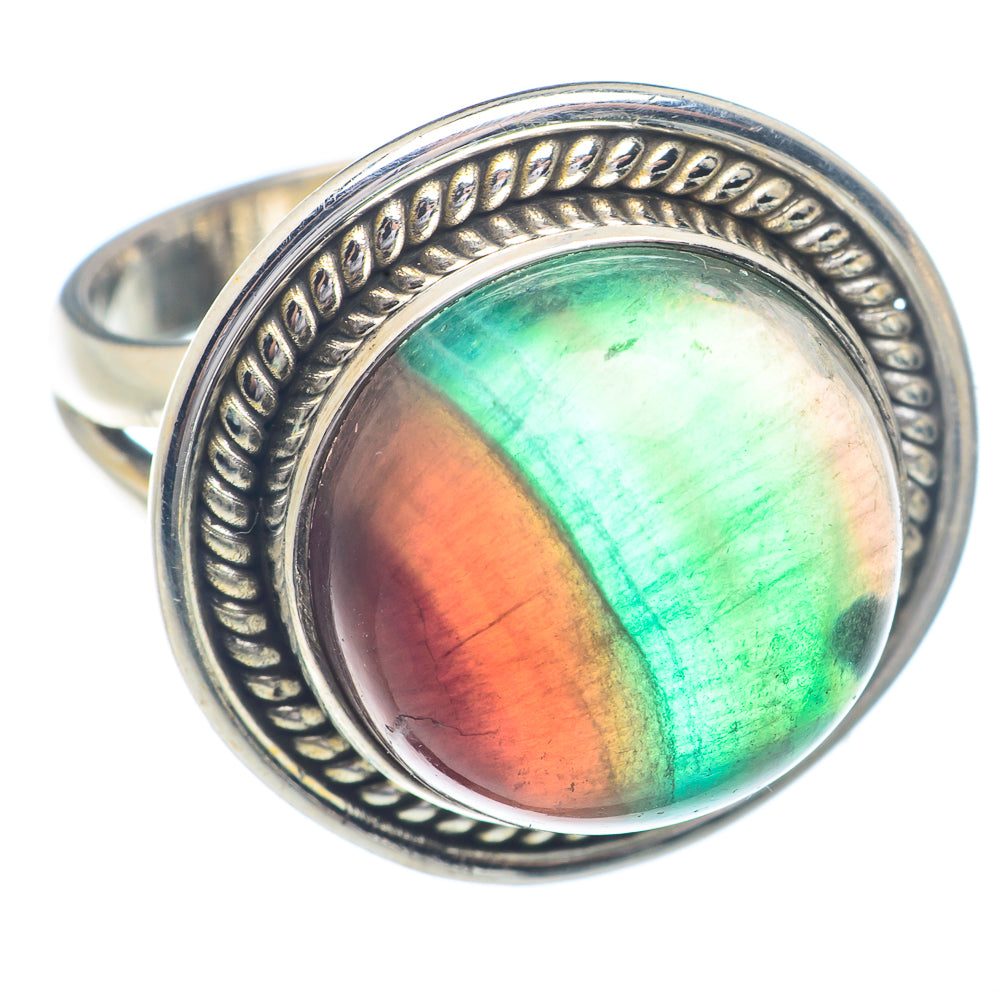 Green Fluorite Rings handcrafted by Anasilvercos - RING72219