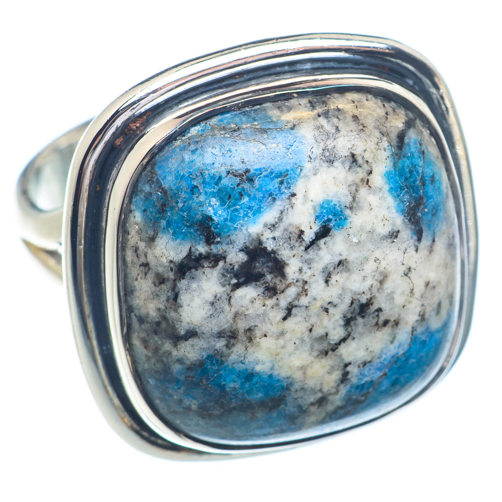 K2 Blue Azurite Rings handcrafted by Anasilvercos - RING72228