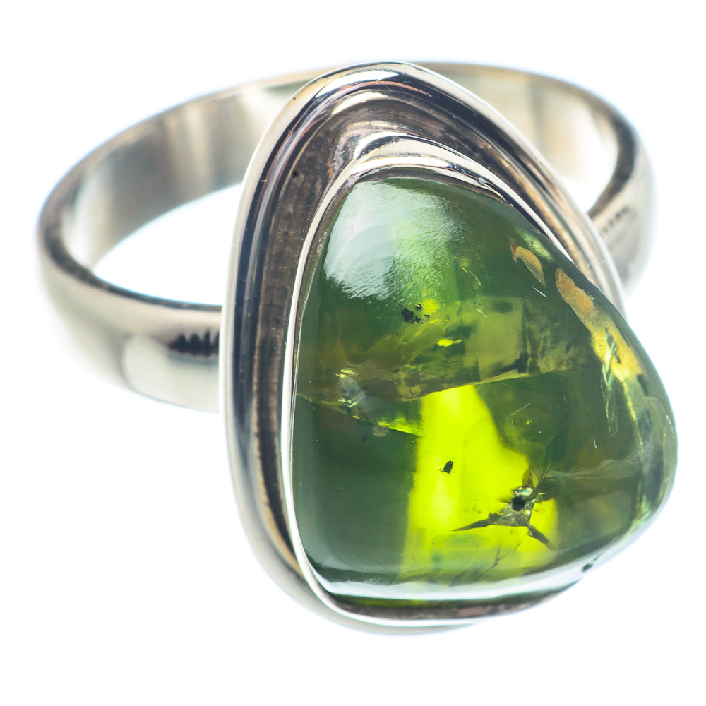 Green Tourmaline Rings handcrafted by Anasilvercos - RING72230
