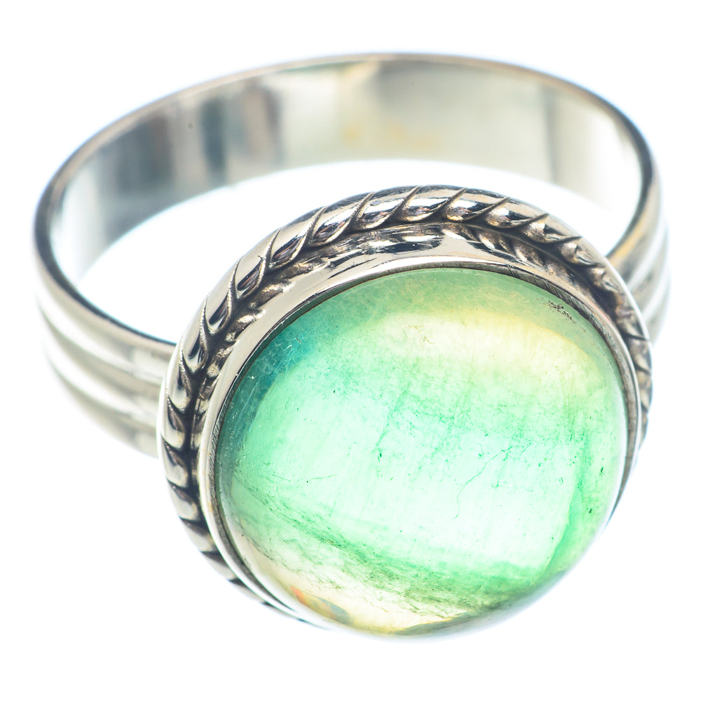 Green Fluorite Rings handcrafted by Anasilvercos - RING72231