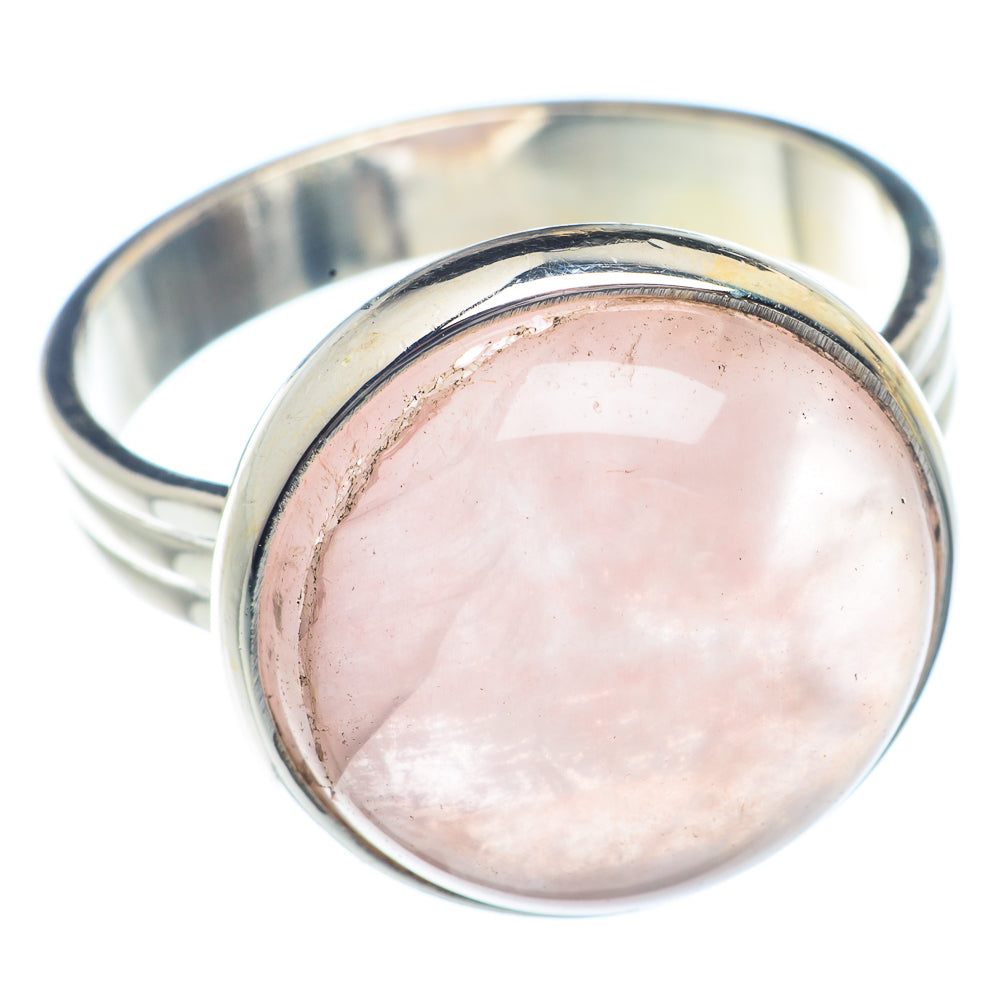 Rose Quartz Rings handcrafted by Anasilvercos - RING72240