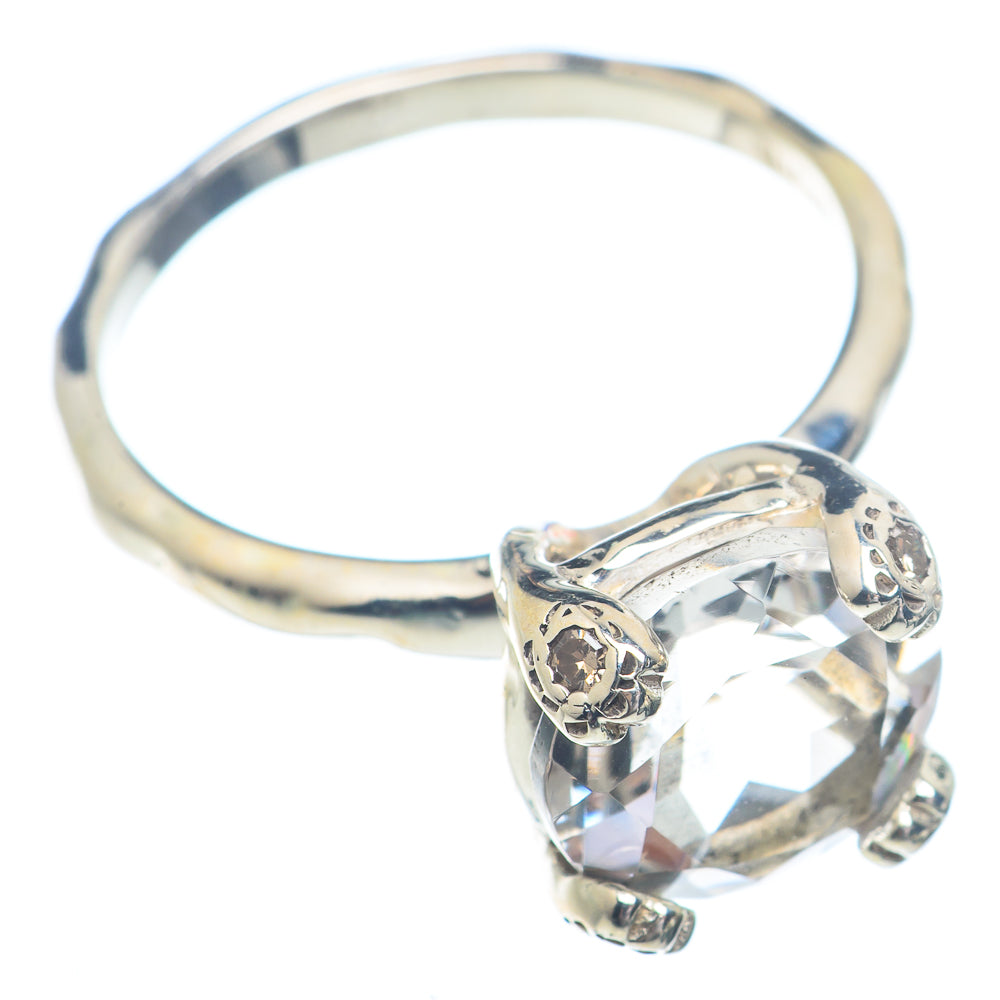 White Quartz Rings handcrafted by Anasilvercos - RING72259
