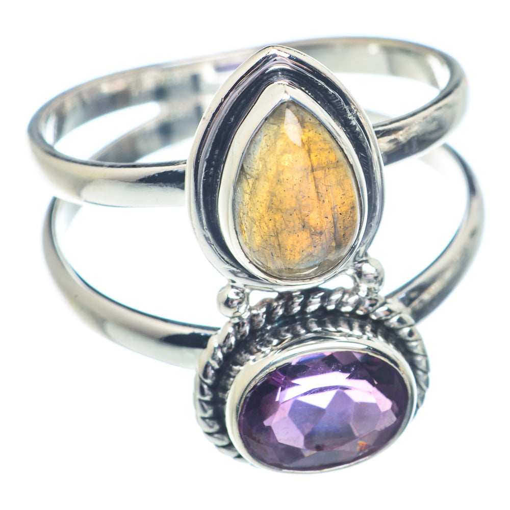 Labradorite Rings handcrafted by Anasilvercos - RING72260