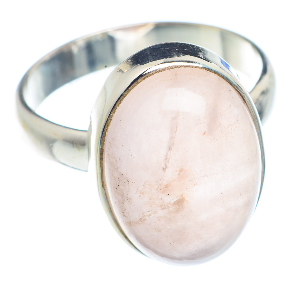 Rose Quartz Rings handcrafted by Anasilvercos - RING72284
