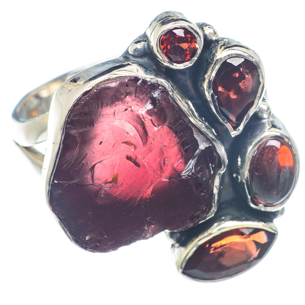 Garnet Rings handcrafted by Anasilvercos - RING72286
