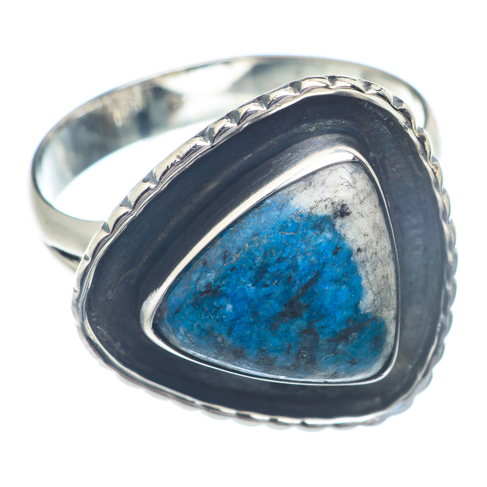 K2 Blue Azurite Rings handcrafted by Anasilvercos - RING72306