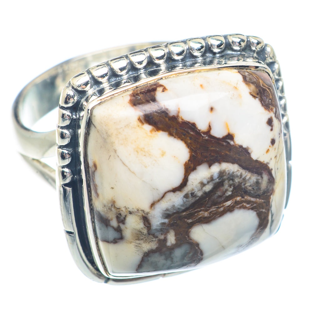 Peanut Wood Jasper Rings handcrafted by Anasilvercos - RING72316