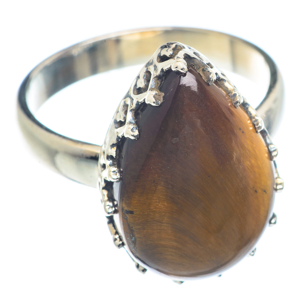 Tiger Eye Rings handcrafted by Anasilvercos - RING72317