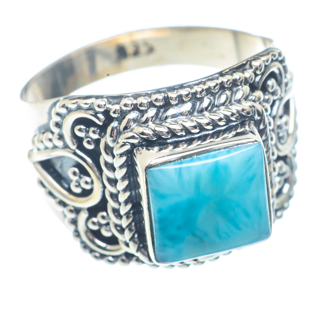 Larimar Rings handcrafted by Anasilvercos - RING72345
