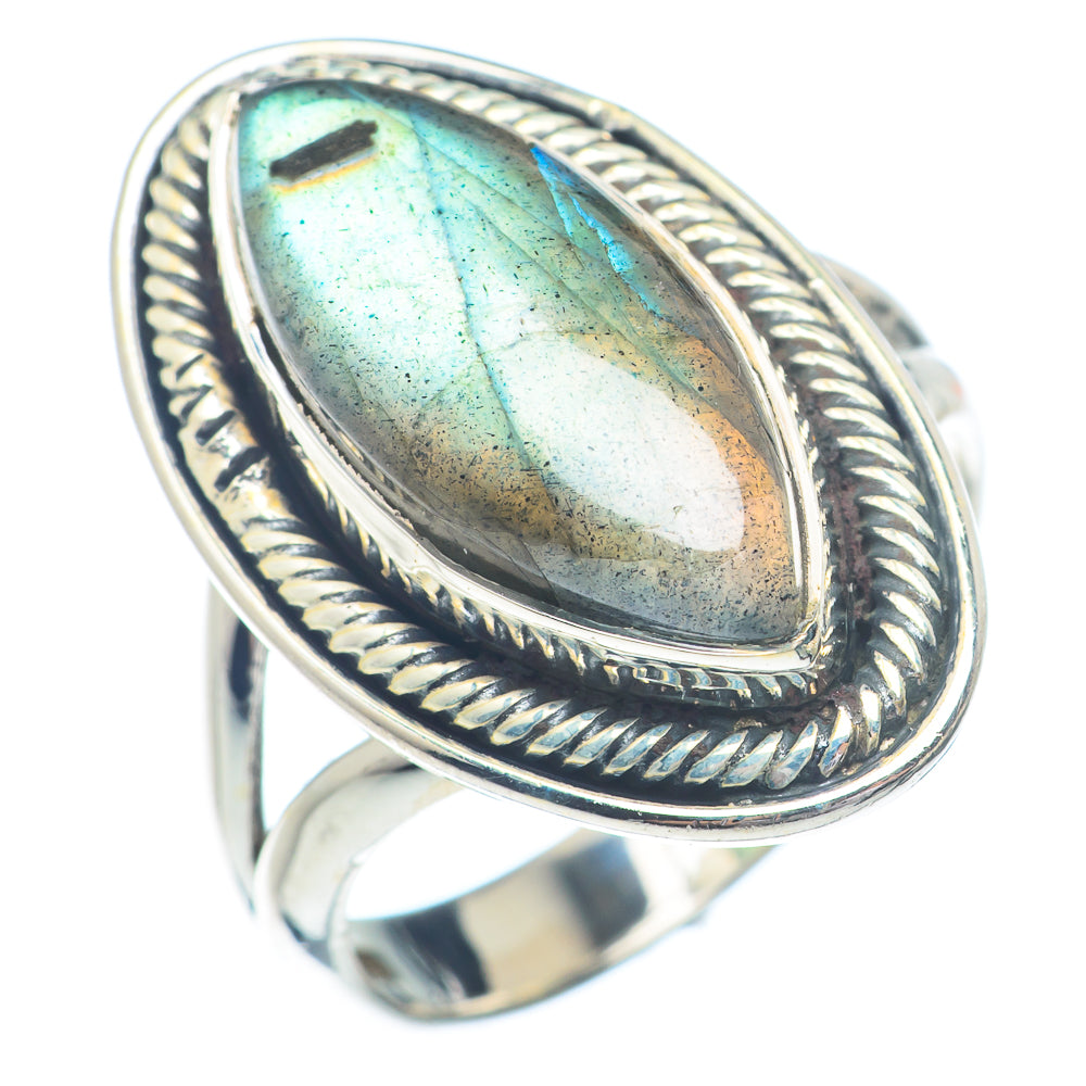 Labradorite Rings handcrafted by Anasilvercos - RING72351