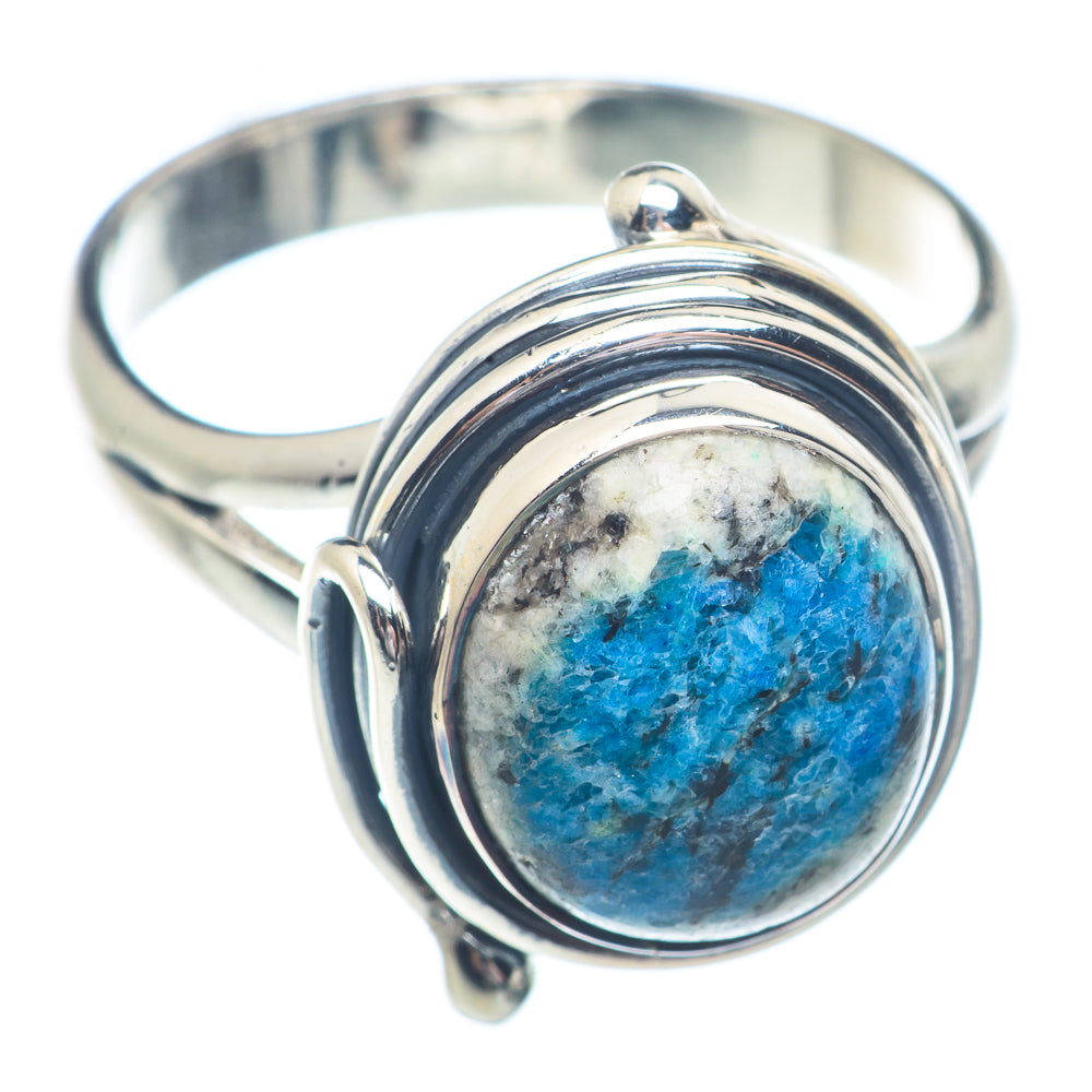 K2 Blue Azurite Rings handcrafted by Anasilvercos - RING72382