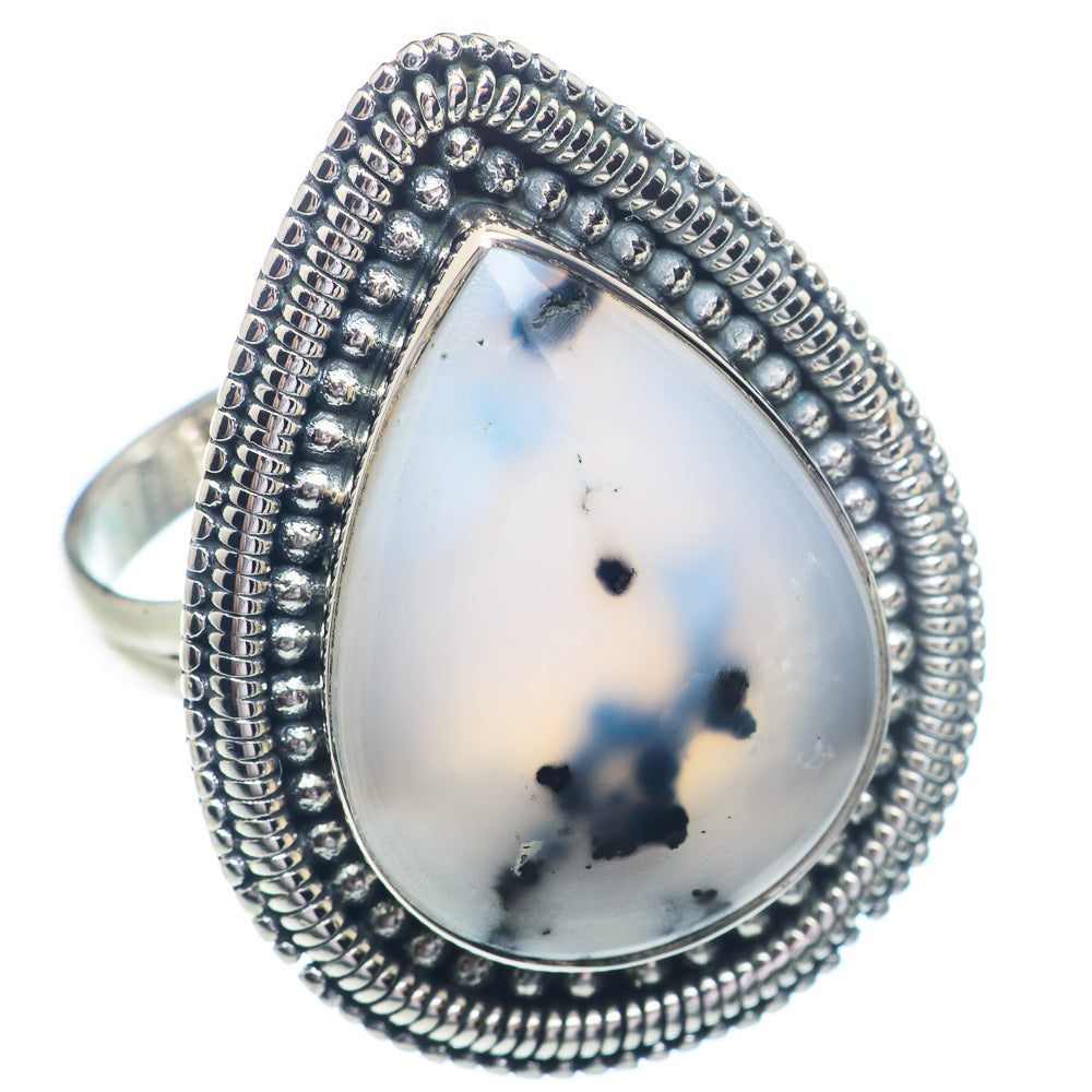 Dendritic Opal Rings handcrafted by Anasilvercos - RING72397