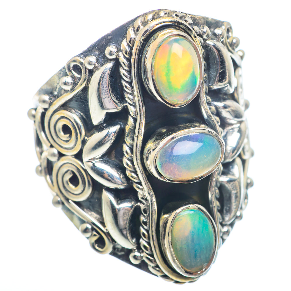 Ethiopian Opal Rings handcrafted by Anasilvercos - RING72402