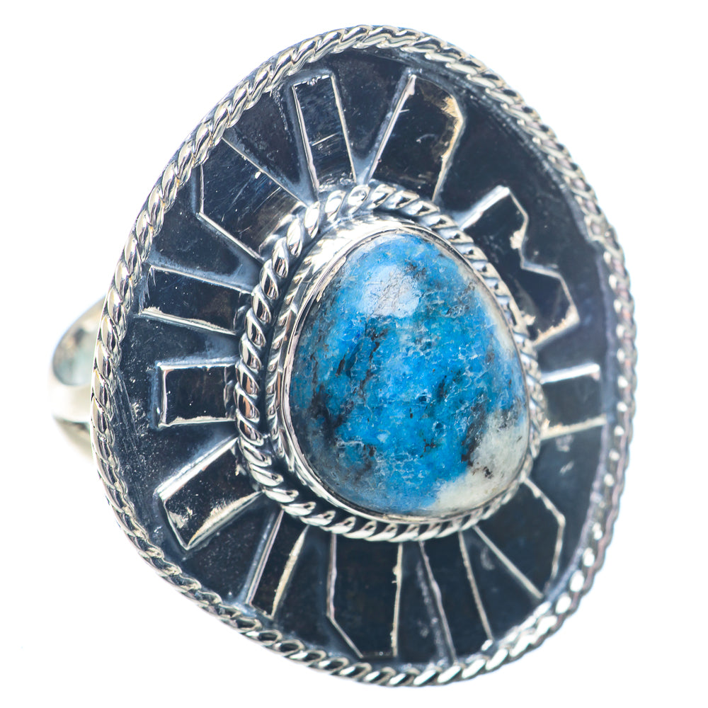 K2 Blue Azurite Rings handcrafted by Anasilvercos - RING72408 - Photo 2