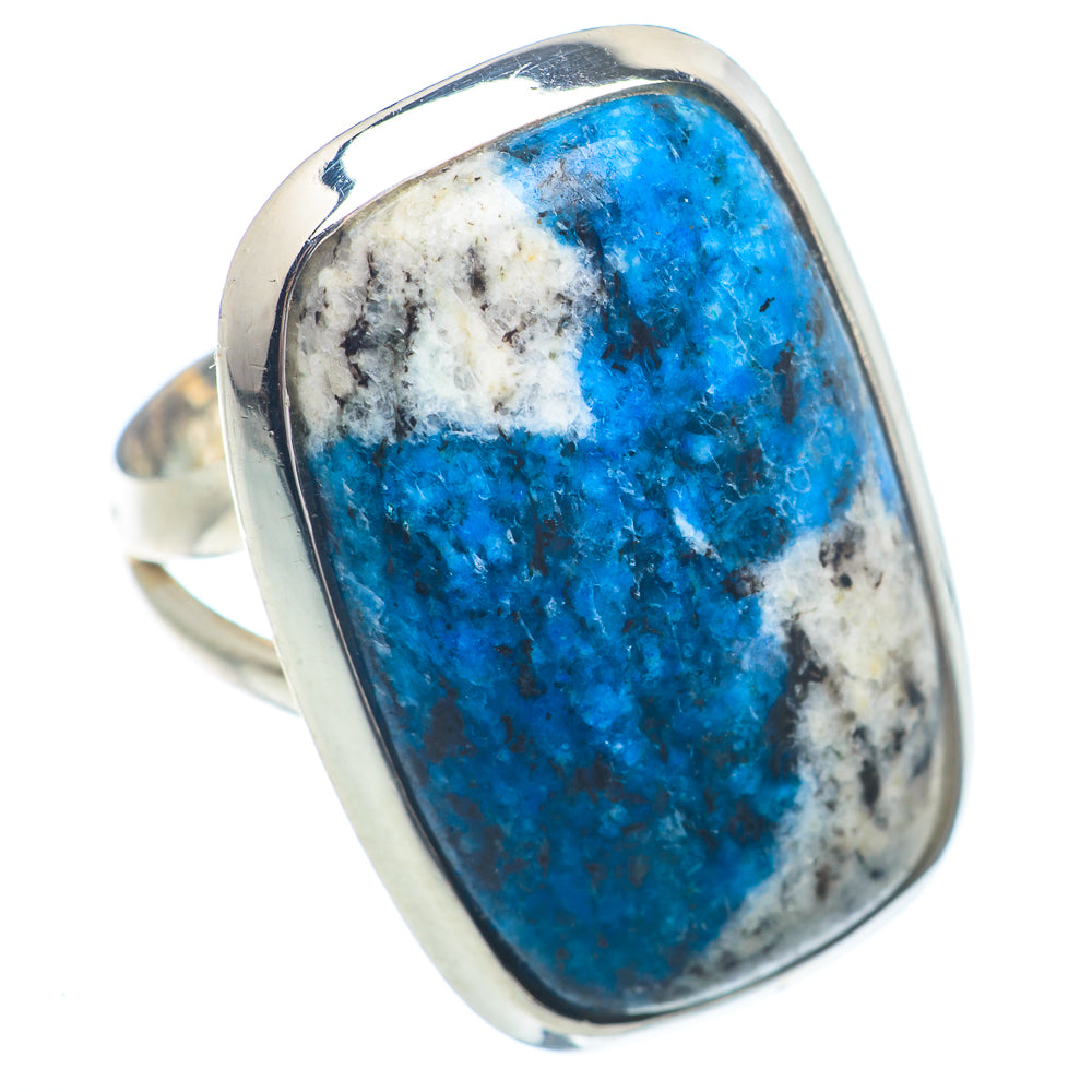K2 Blue Azurite Rings handcrafted by Anasilvercos - RING72412