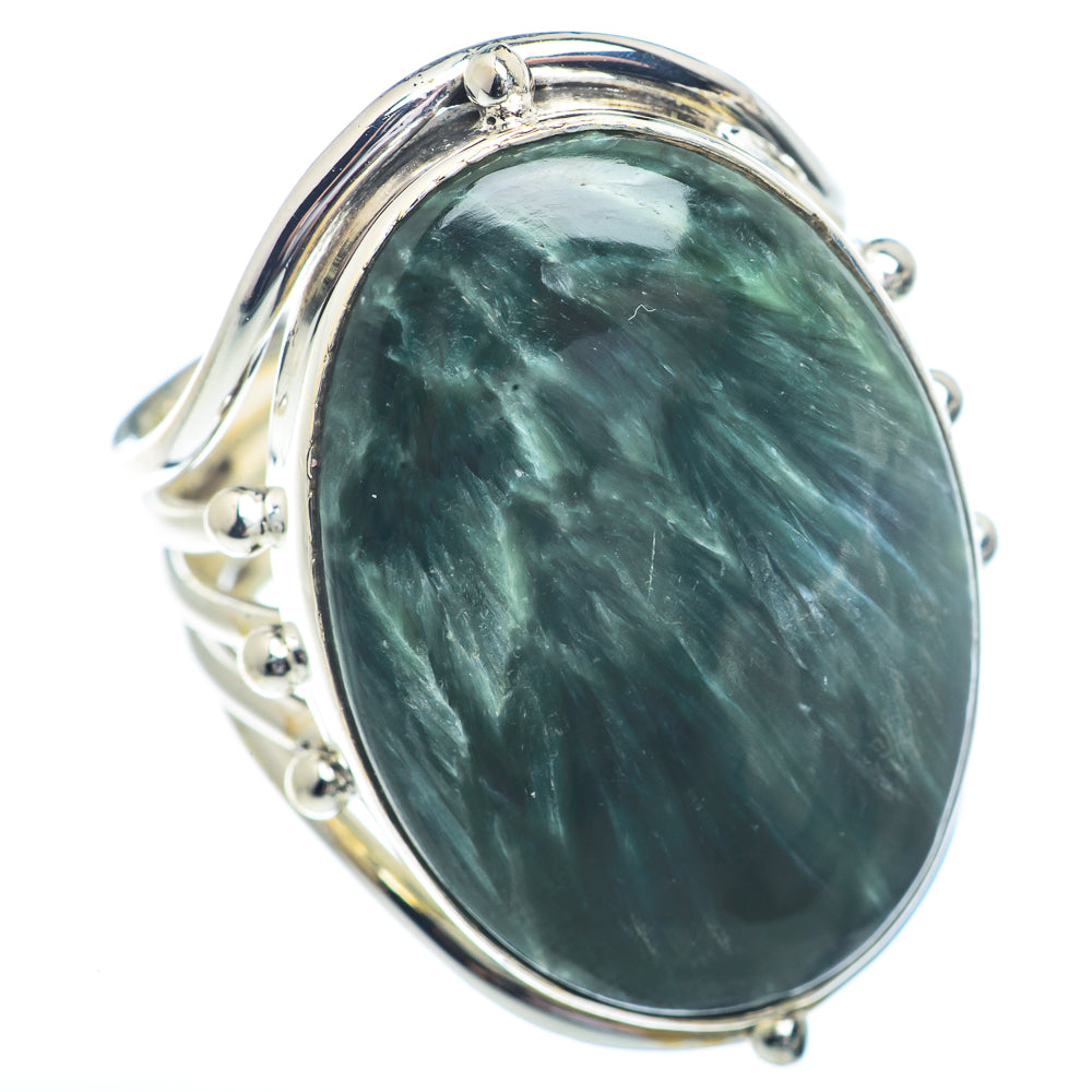 Seraphinite Rings handcrafted by Anasilvercos - RING72423