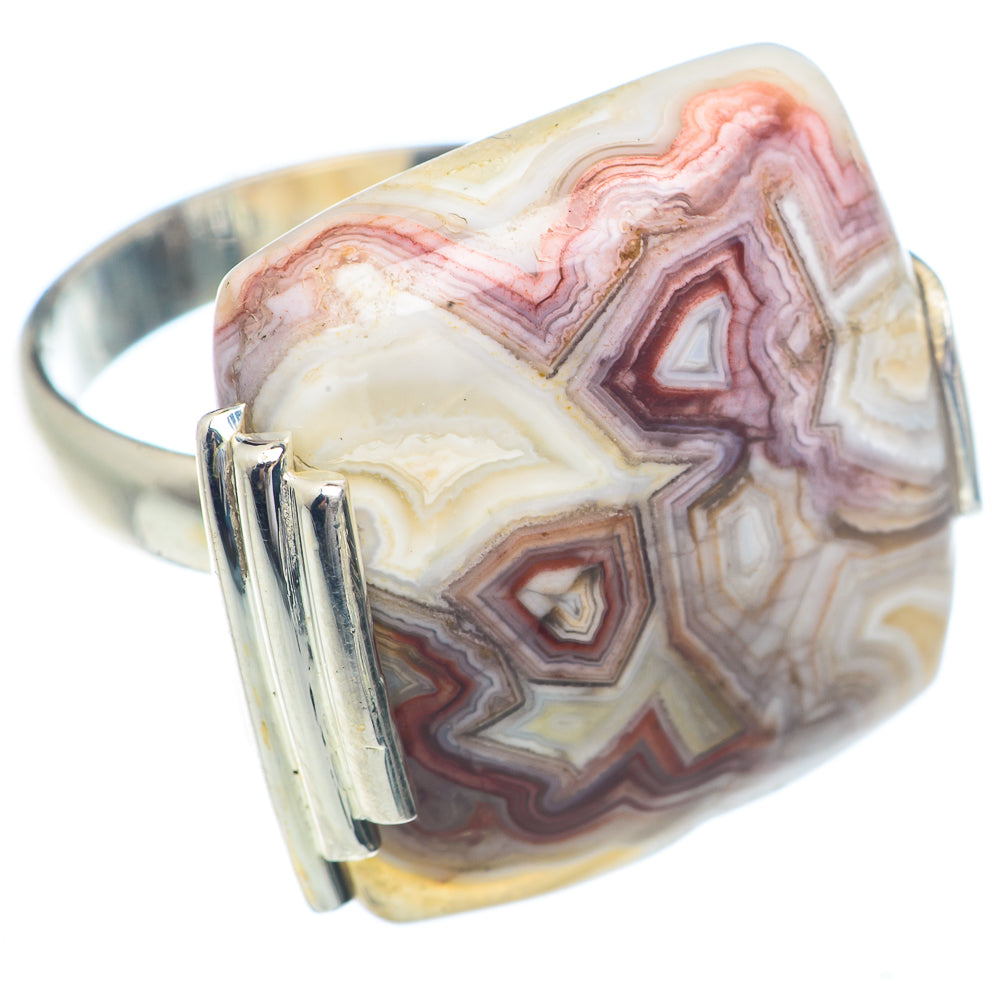 Crazy Lace Agate Rings handcrafted by Anasilvercos - RING72428