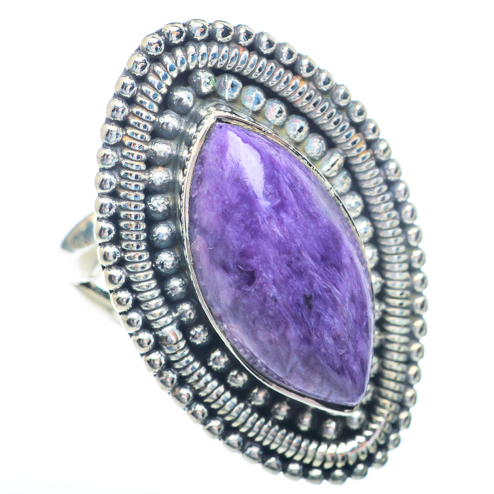 Charoite Rings handcrafted by Anasilvercos - RING72437
