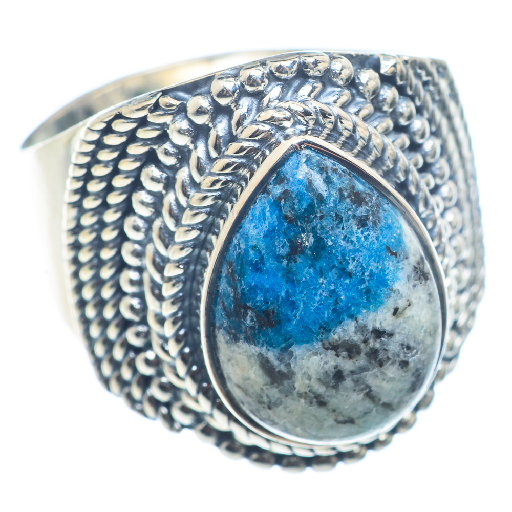 K2 Blue Azurite Rings handcrafted by Anasilvercos - RING72466