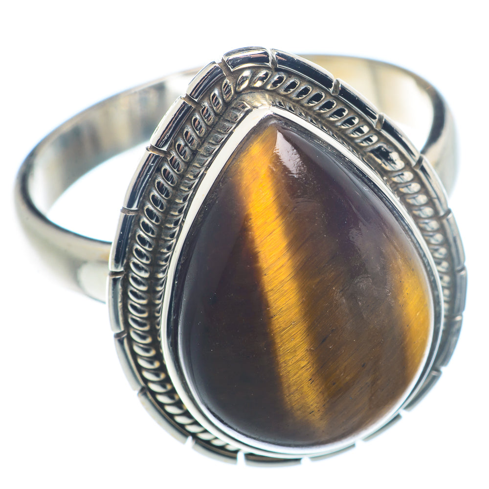 Tiger Eye Rings handcrafted by Anasilvercos - RING72479