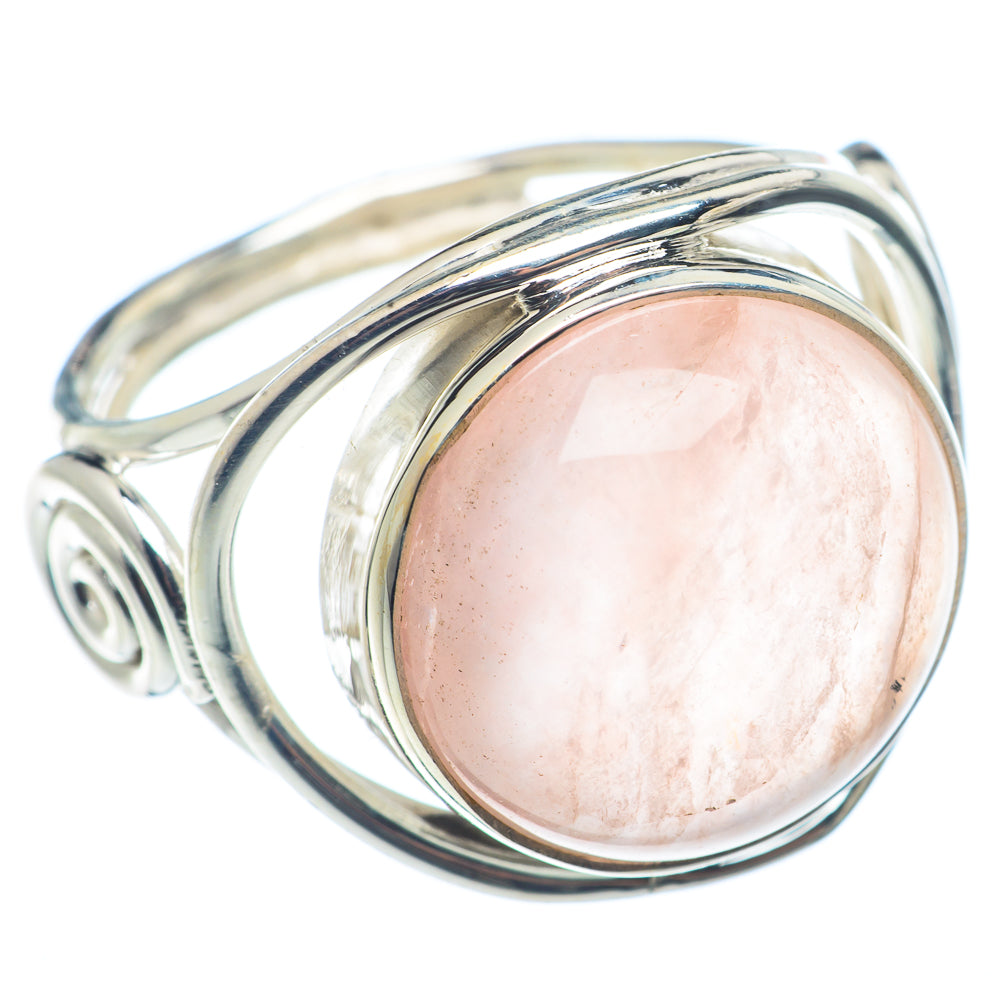 Rose Quartz Rings handcrafted by Anasilvercos - RING72486