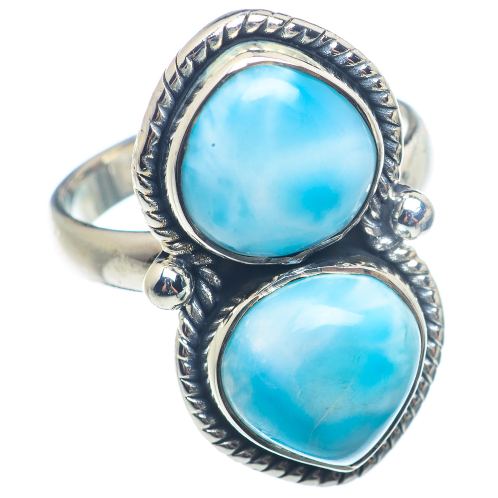 Larimar Rings handcrafted by Anasilvercos - RING72520