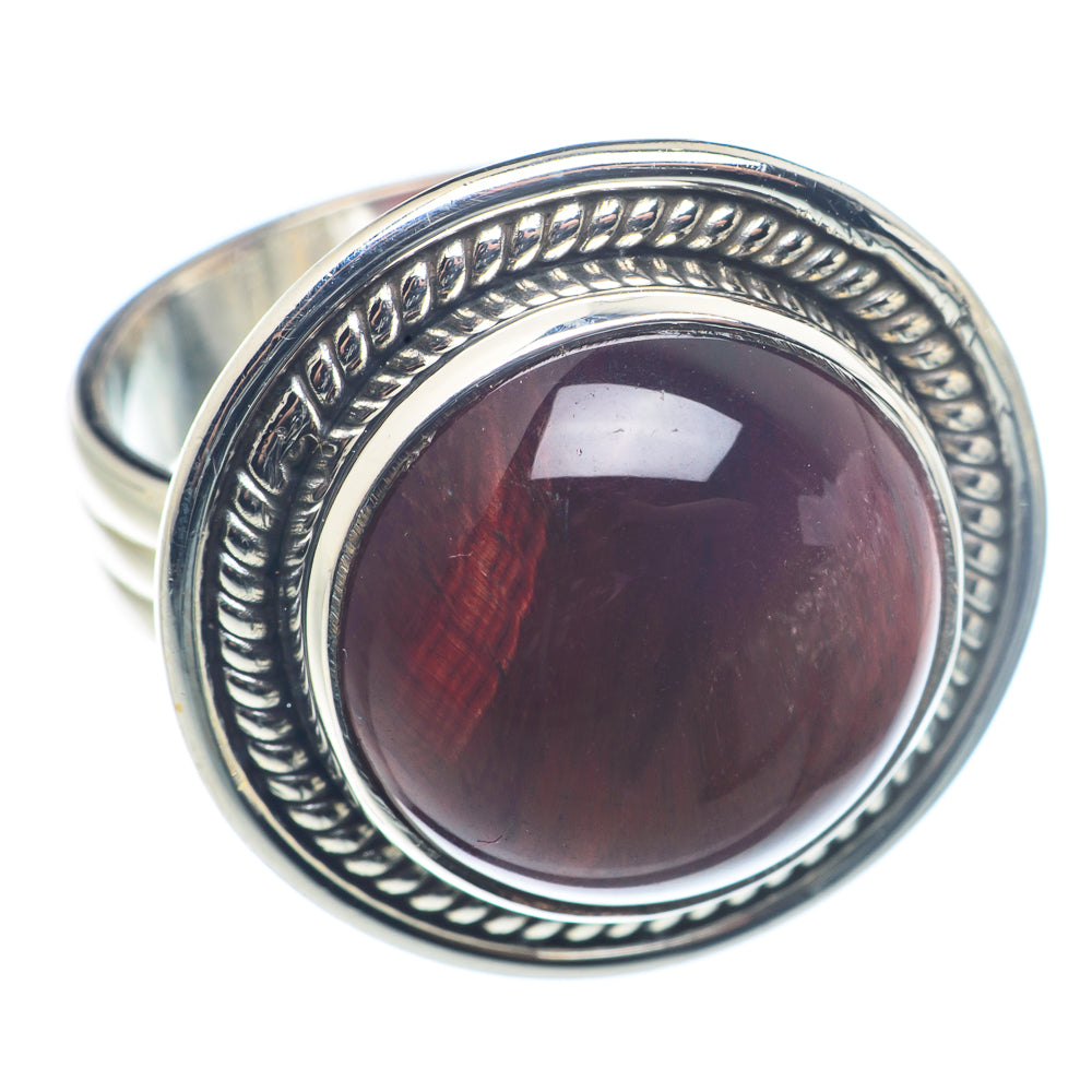 Red Tiger Eye Rings handcrafted by Anasilvercos - RING72529