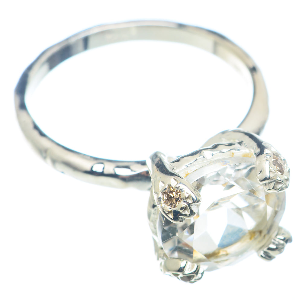 White Quartz Rings handcrafted by Anasilvercos - RING72547