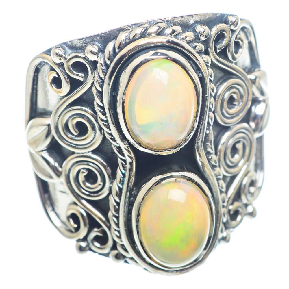 Ethiopian Opal Rings handcrafted by Anasilvercos - RING72553