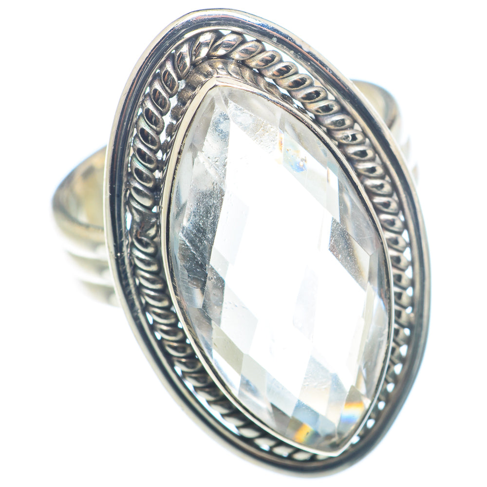 White Quartz Rings handcrafted by Anasilvercos - RING72590