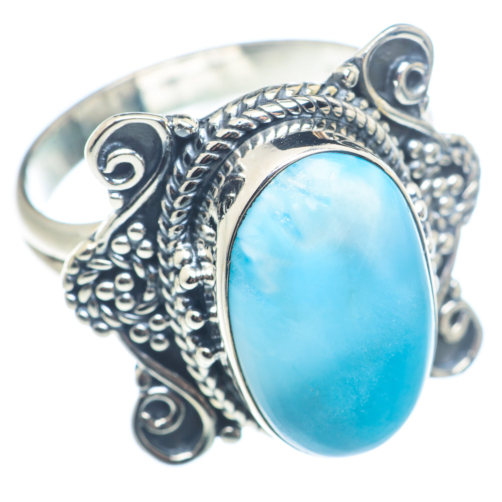 Larimar Rings handcrafted by Anasilvercos - RING72596