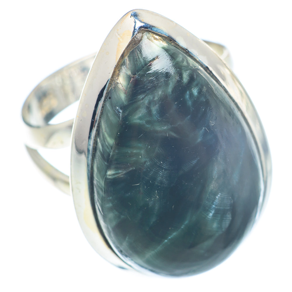 Seraphinite Rings handcrafted by Anasilvercos - RING72603