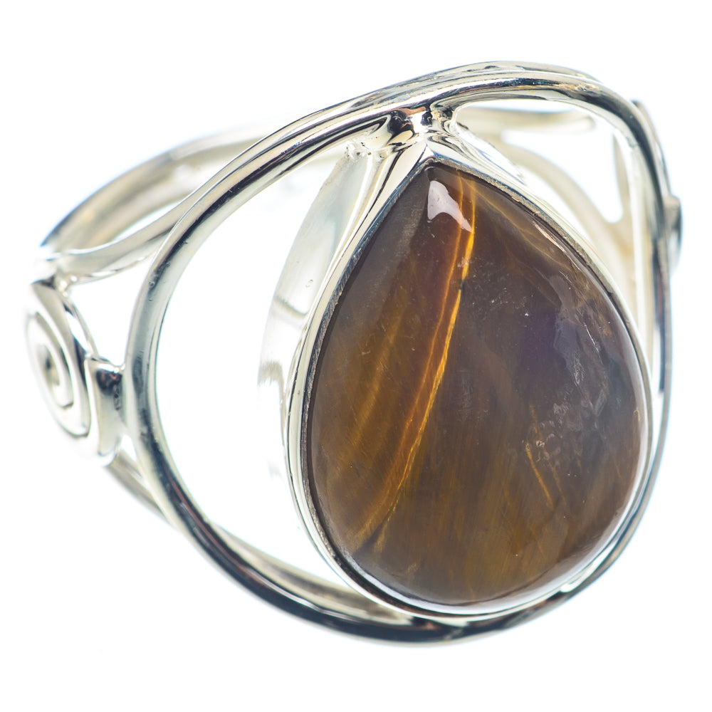 Tiger Eye Rings handcrafted by Anasilvercos - RING72609