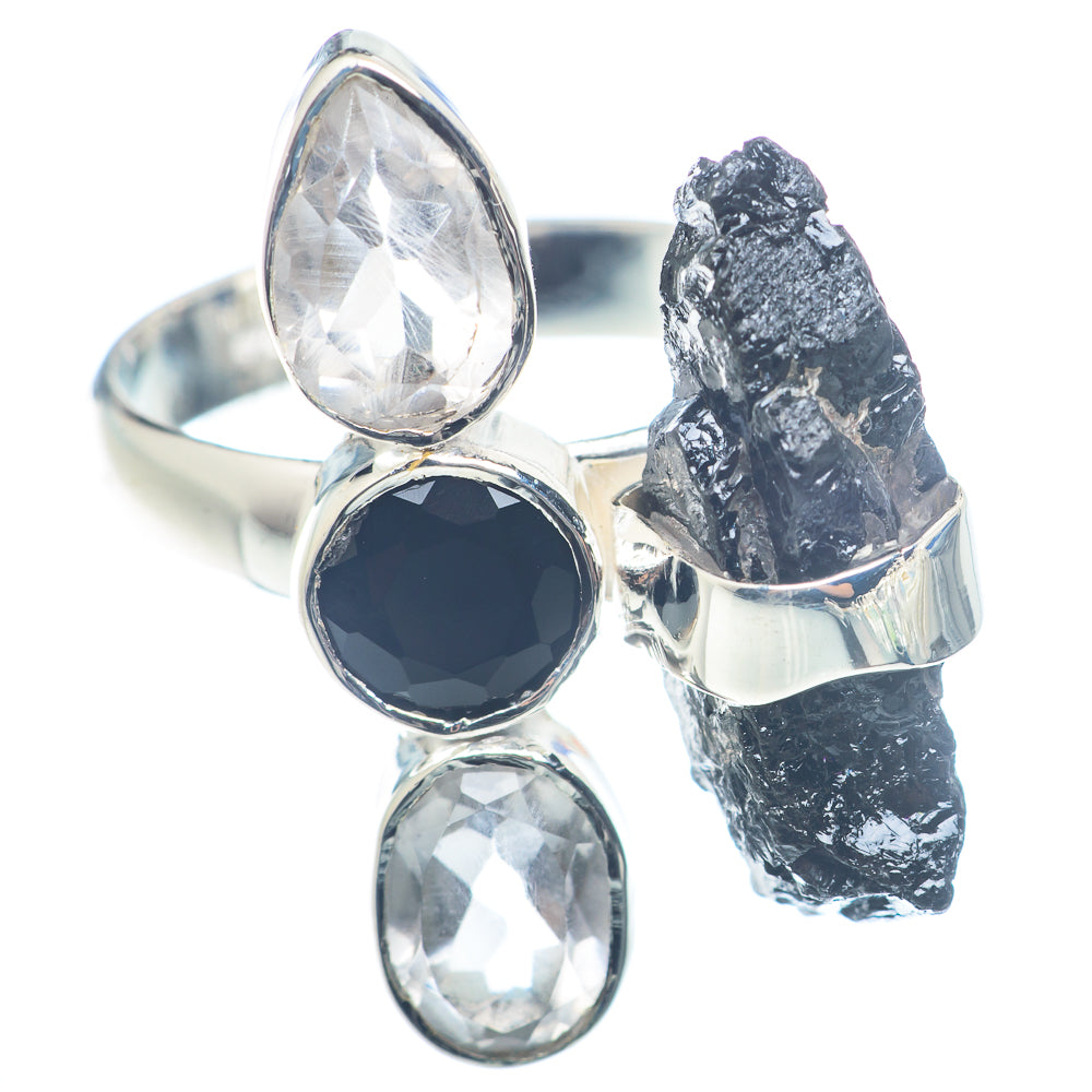 Black Tourmaline Rings handcrafted by Anasilvercos - RING72620