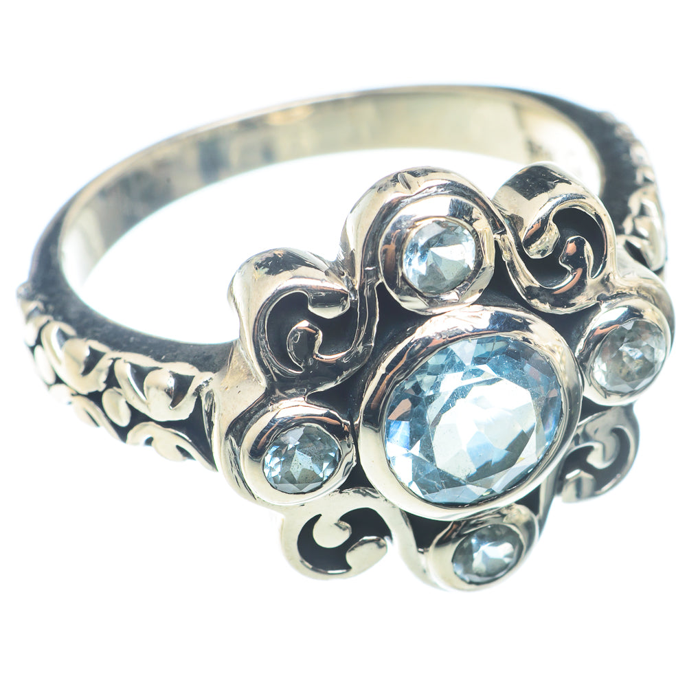 Blue Topaz Rings handcrafted by Anasilvercos - RING72641
