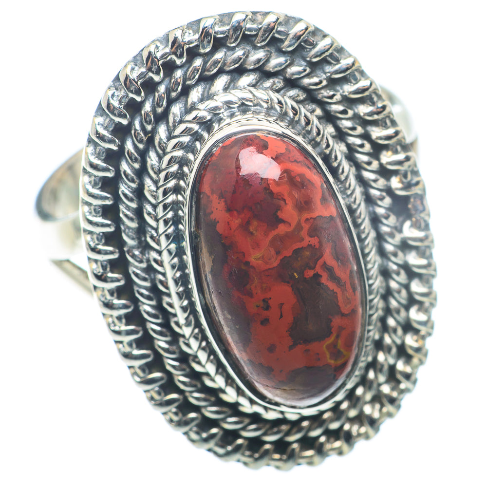 Red Jasper Rings handcrafted by Anasilvercos - RING72686