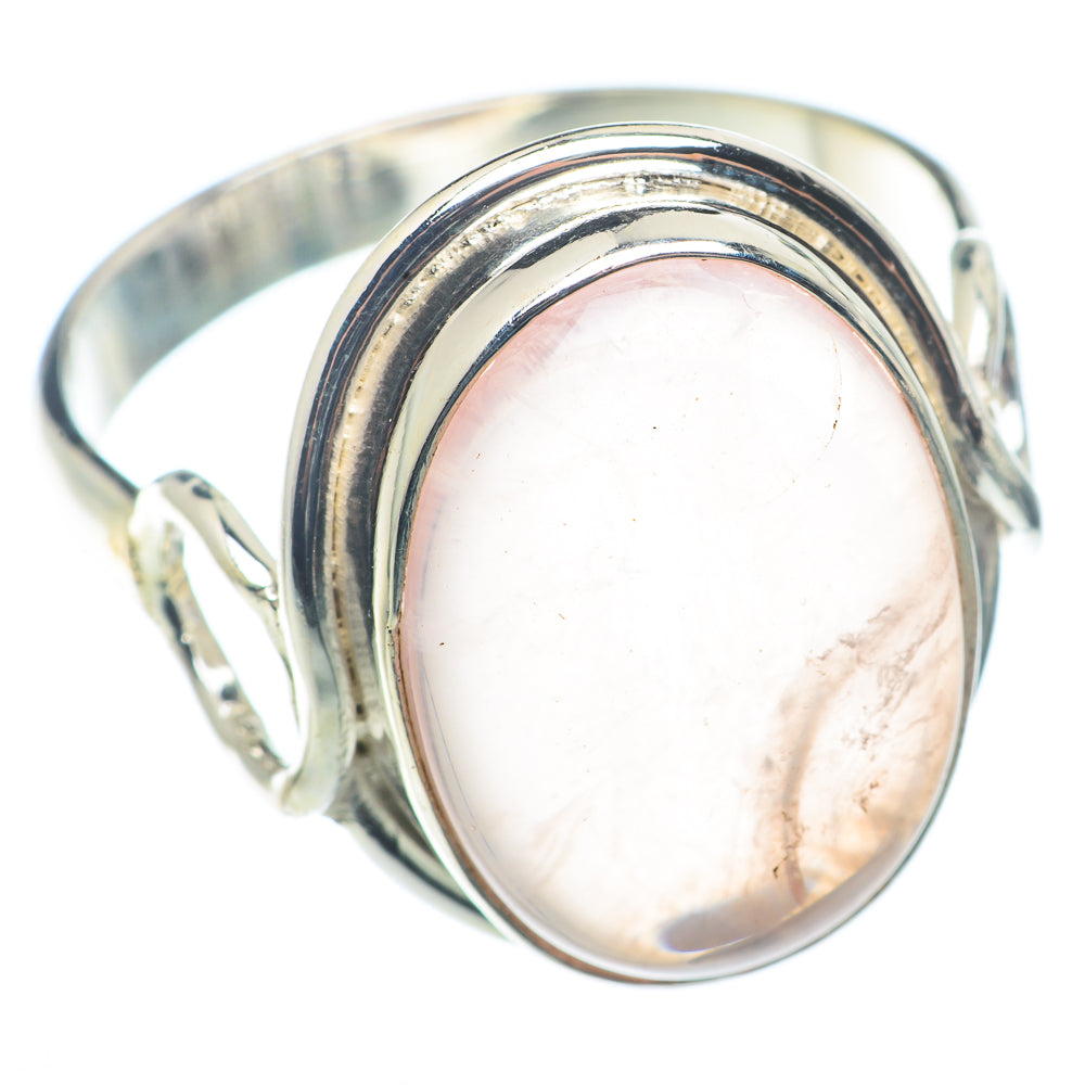 Rose Quartz Rings handcrafted by Anasilvercos - RING72690