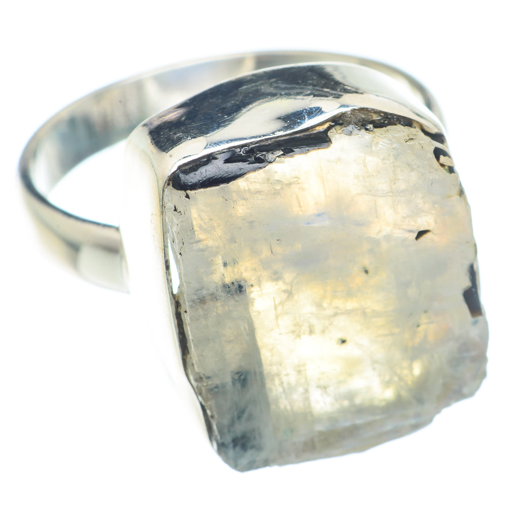 Rainbow Moonstone Rings handcrafted by Anasilvercos - RING72700