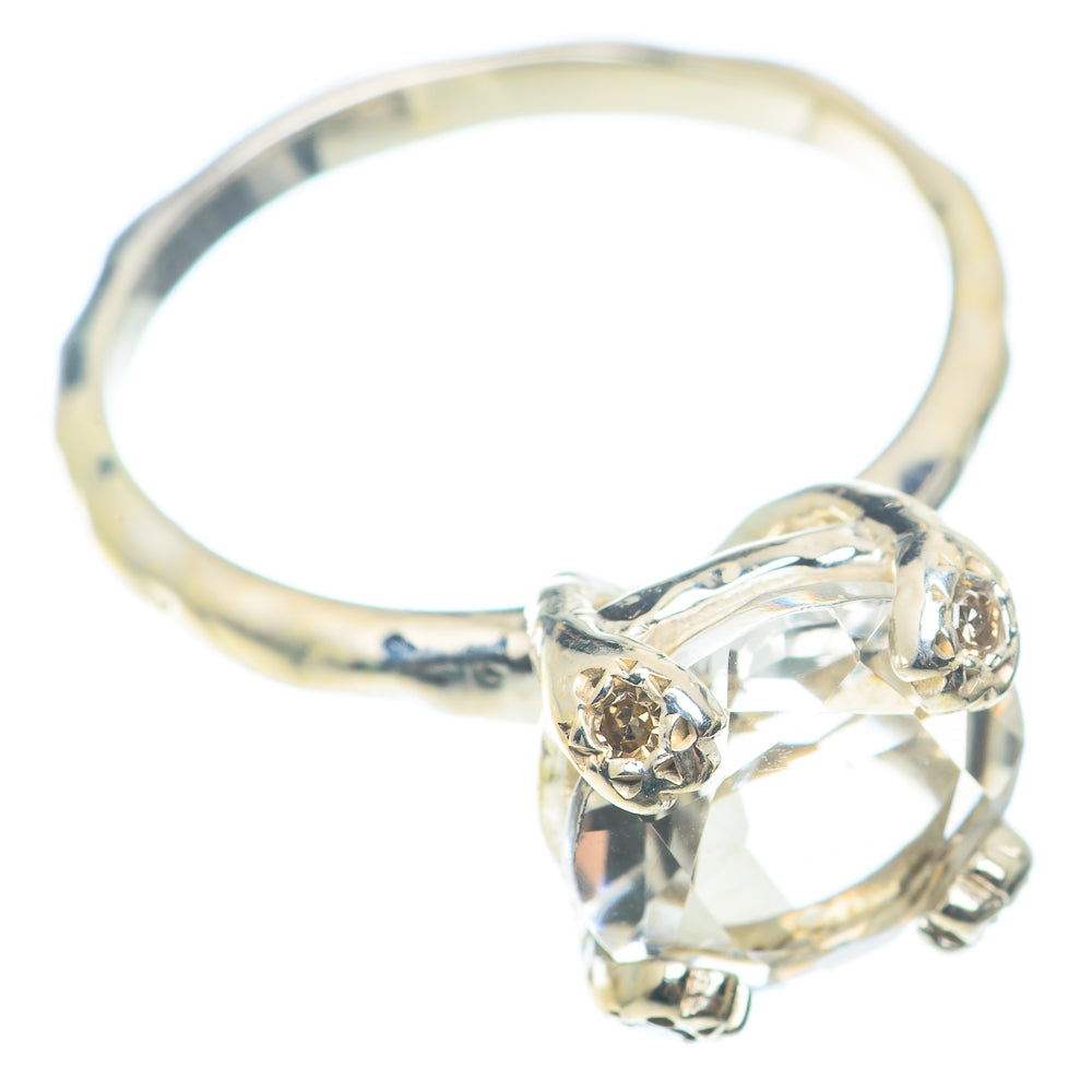 White Quartz Rings handcrafted by Anasilvercos - RING72701