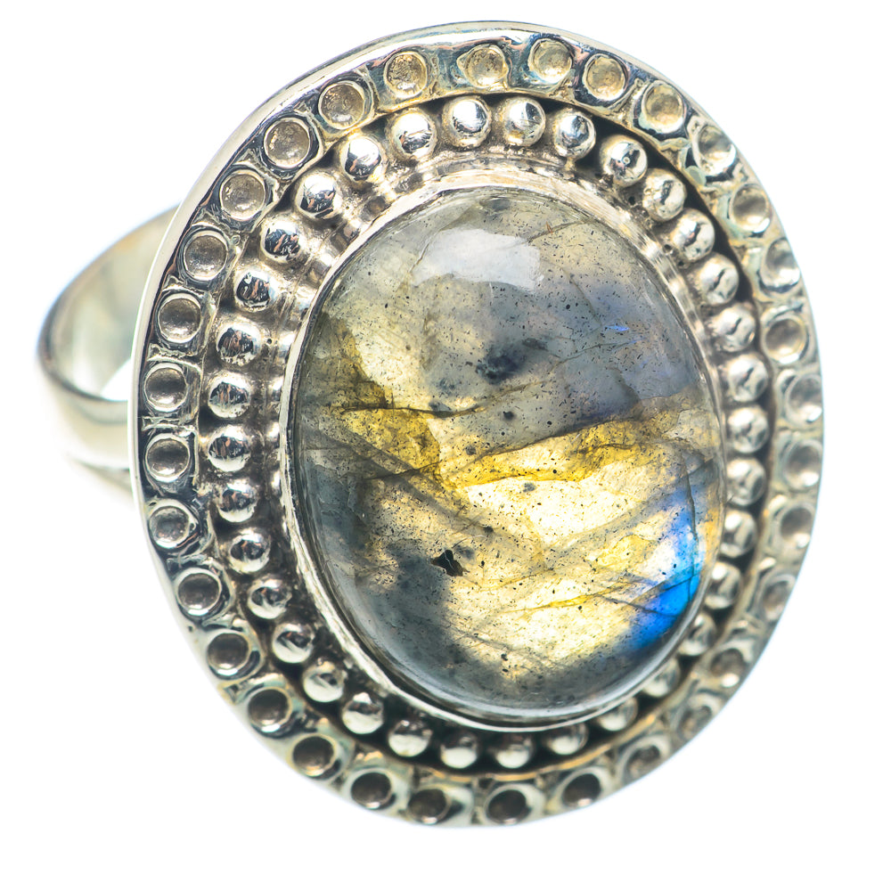 Labradorite Rings handcrafted by Anasilvercos - RING72712