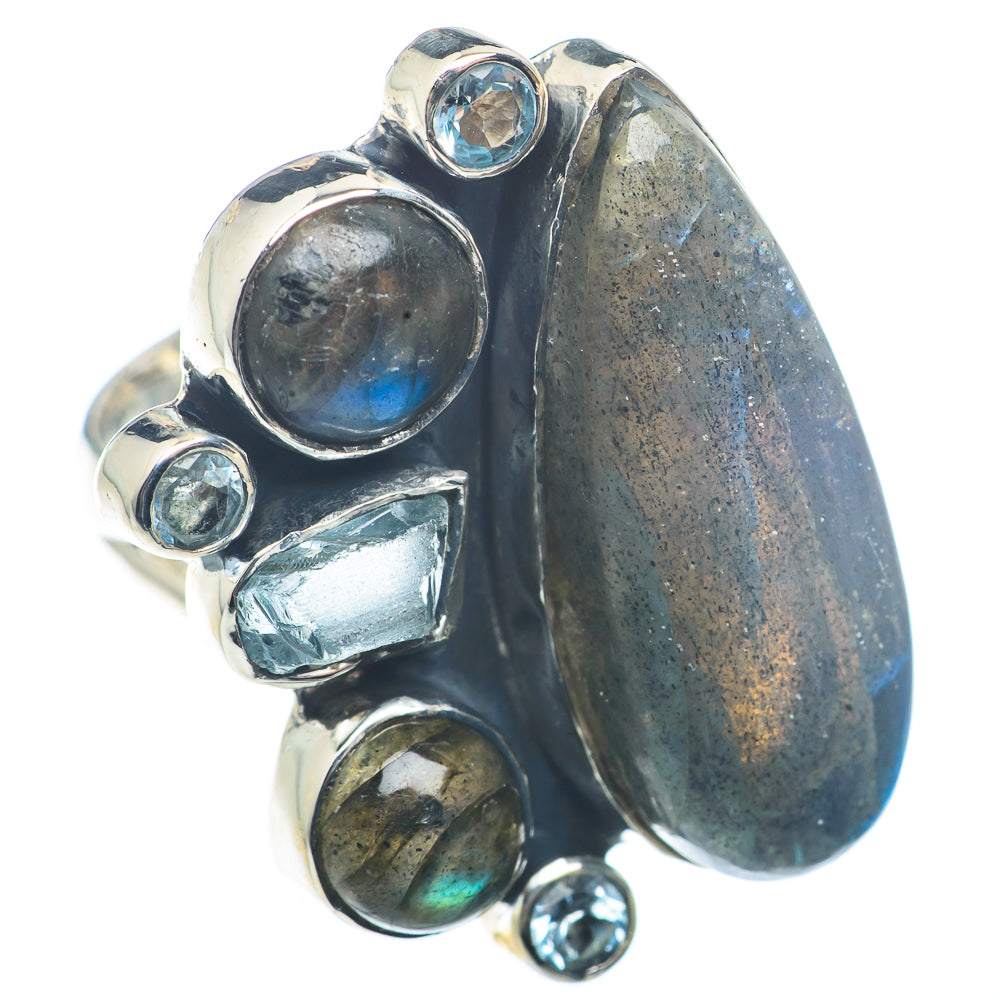 Labradorite Rings handcrafted by Anasilvercos - RING72716