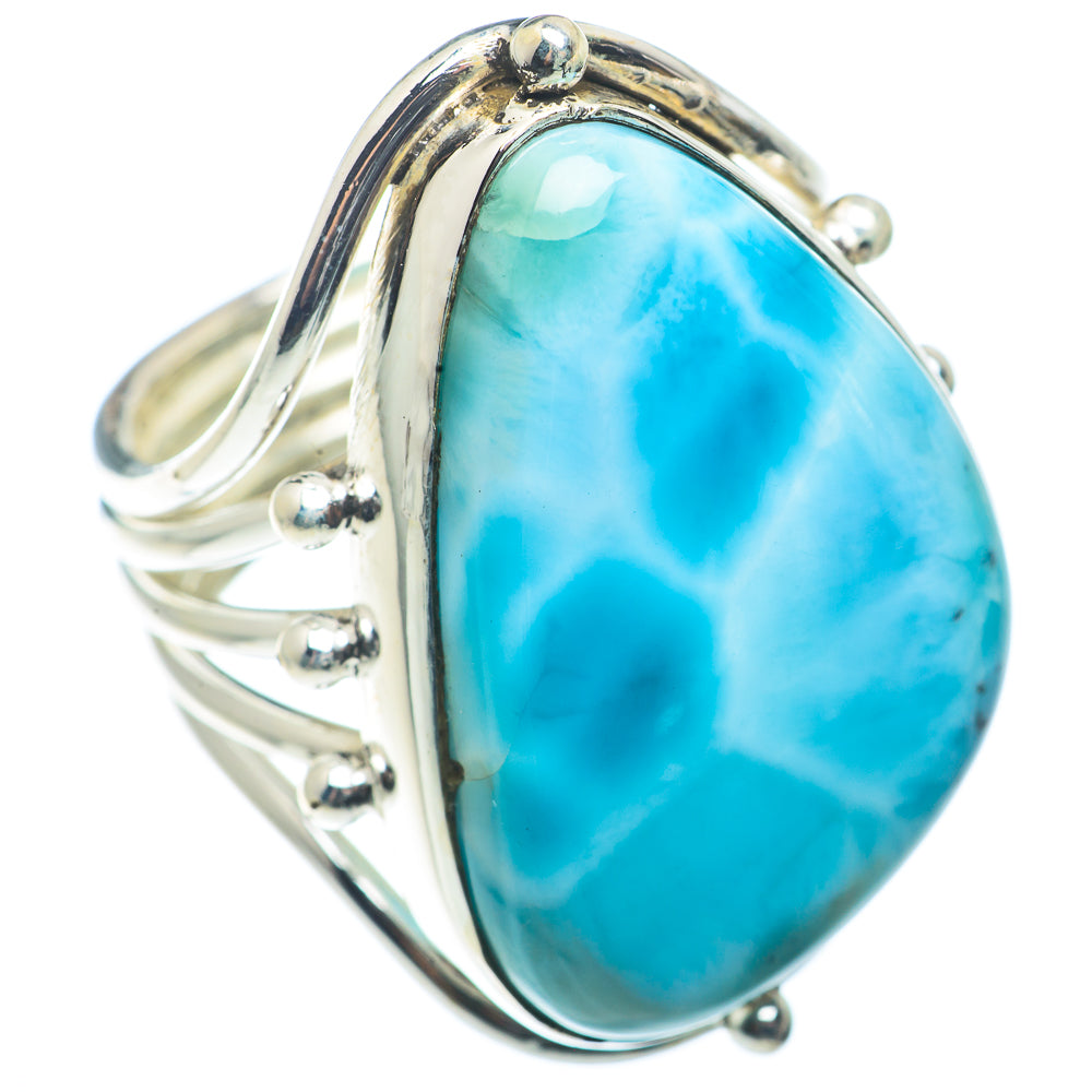 Larimar Rings handcrafted by Anasilvercos - RING72719