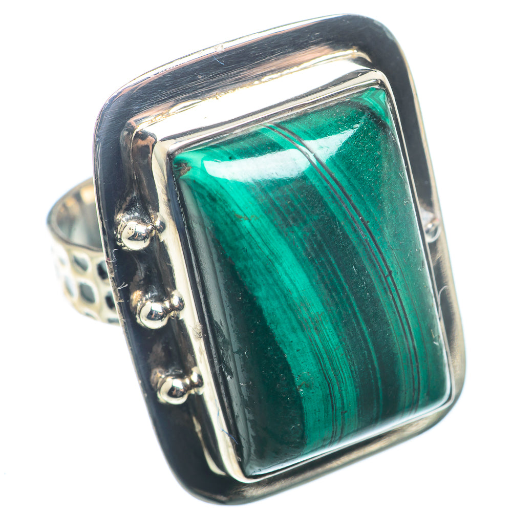 Malachite Rings handcrafted by Anasilvercos - RING72724