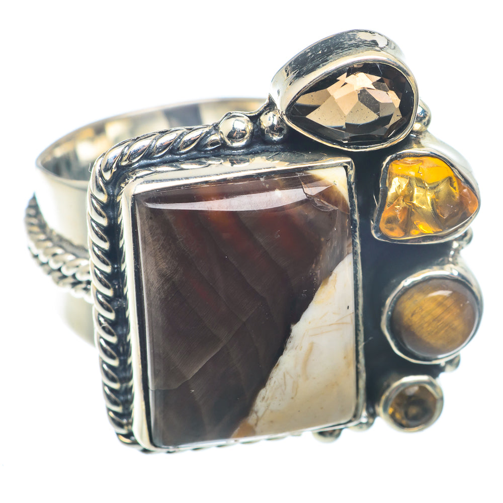 Peanut Wood Jasper Rings handcrafted by Anasilvercos - RING72727