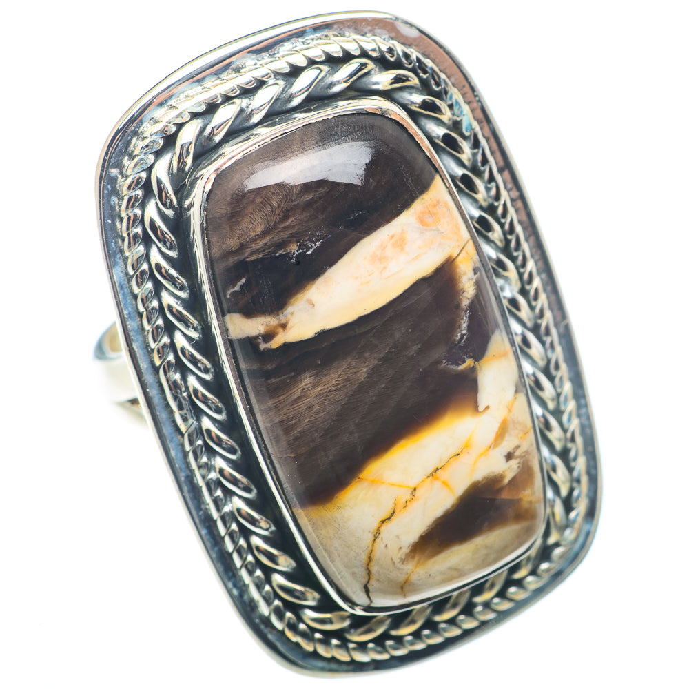 Peanut Wood Jasper Rings handcrafted by Anasilvercos - RING72728
