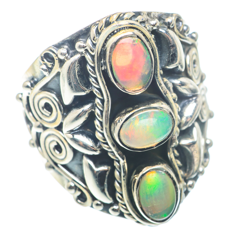 Ethiopian Opal Rings handcrafted by Anasilvercos - RING72754
