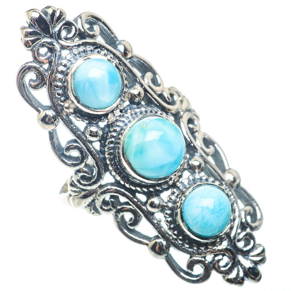 Larimar Rings handcrafted by Anasilvercos - RING72758